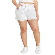Dollhouse Juniors’ Pull-On Jogger Jean Shorts White XS B4HP