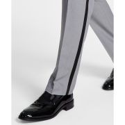 Alfani Men’s Slim-Fit Stretch Tuxedo Pants Grey B4HP $135