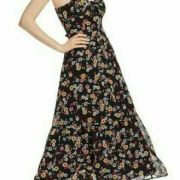 BB Dakota RSVP Womens Daisy Bell Knot-Front Floral Midi Dress B4HP