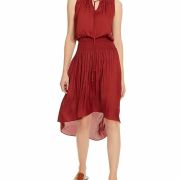 HALSTON Women's Sleeveless Round Neck Dress W/Keyhole MSRP $325