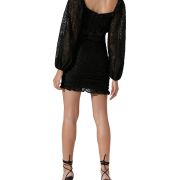 ASTR the Label Women’s Lace Mini Semi-Formal Cocktail and Party Dress B4HP