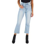 Celebrity Pink Juniors’ Ripped Cropped Kick Flare Jeans B4HP
