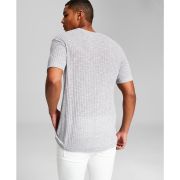 And Now This Men’s Ribbed Pocket Knit Short-Sleeve Shirt Heathered Grey M B4HP