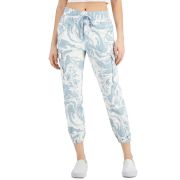 Tinseltown Juniors’ Printed Utility Jogger Pants Blue XL B4HP
