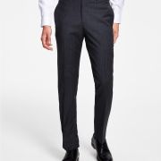 Brooks Brothers Men’s Classic-Fit Pinstripe Wool Blend Pant Grey Pinstripe B4HP