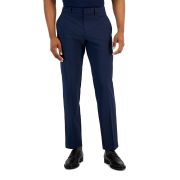 Perry Ellis Portfolio Men’s Modern-Fit Stretch Resolution Dress Pants Navy B4HP