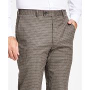 Lauren Ralph Lauren Mens Classic-Fit Stretch Check Dress Pants brown 36×34 B4HP