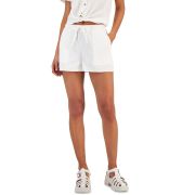 Hippie Rose Juniors’ Cotton Gauze Pull-On Shorts S B4HP
