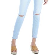 Celebrity Pink Juniors’ Ripped Skinny Ankle Jeans Candy Kiss B4HP
