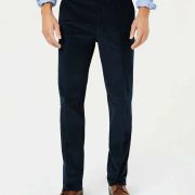 Lauren Ralph Lauren Men’s Classic-Fit Stretch Corduroy Pants Blue 36×29 B4HP