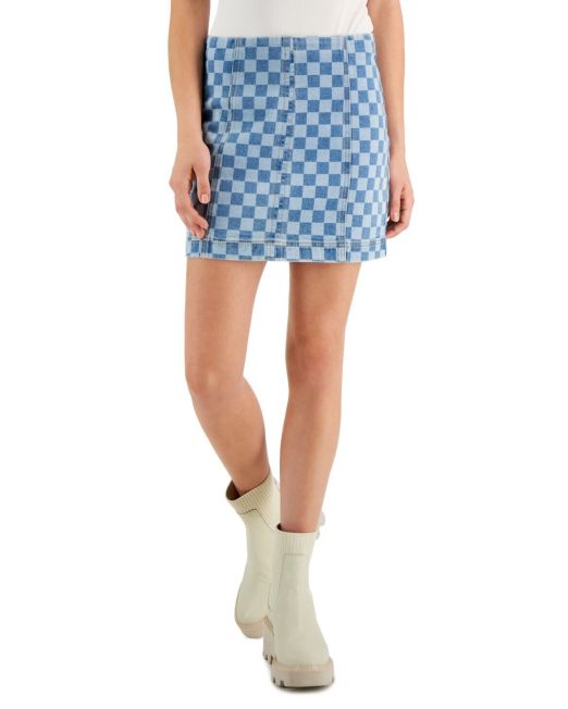 Tinseltown Juniors' Seamed Mini Skirt XS B4HP