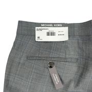 Michael Kors Men’s Classic-Fit Stretch Wool-Blend Suit Pants Gray B4HP $190