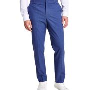 Tommy Hilfiger Men’s Modern-Fit Flex Stretch Plaid Dress Pants Blue 42×30 B4HP
