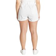 Dollhouse Juniors’ Pull-On Jogger Jean Shorts White XS B4HP