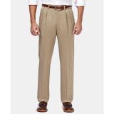 Haggar Men's Premium Pleat Hidden Classic Fit Expandable Waist Pants 36x34 B4HP