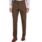 Tommy Hilfiger Men’s TH Flex Modern Fit Four-Pocket Twill Pants Med Brown B4HP