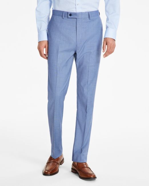 Calvin Klein Men's Slim-Fit Dress Pants Blue B4HP