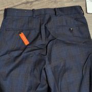Tallia Men’s Slim-Fit Berry Stripe Wool Suit Pants Blue 30×32 B4HP $175