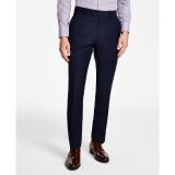 Tommy Hilfiger Men Modern-Fit Stretch Plaid Wool Blend Suit Pants Blue B4HP $190