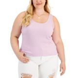 Eminent Trendy Juniors Plus Size Cropped Tank Top Pink Size 1X B4HP