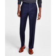Michael Kors Men’s Plaid Classic-Fit Wool-Blend Stretch Pants Navy B4HP $190