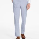 Tommy Hilfiger Men's Modern-Fit Stretch Patterned Performance Pants Navy B4HP
