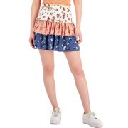 Derek Heart Juniors’ Tiered Print Mini Skirt Ditsy Floral M B4HP