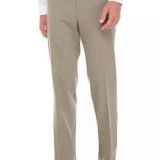 Lauren Ralph Lauren Men's Classic-Fit Ultraflex Flat-Front Dress Pants Tan B4HP