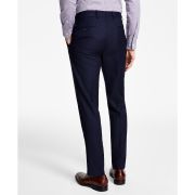 Tommy Hilfiger Men Modern-Fit Stretch Plaid Wool Blend Suit Pants Blue B4HP $190