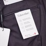 Calvin Klein Men’s Slim-Fit Performance Dress Pants Wine Black B4HP
