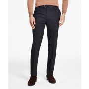 Calvin Klein Men’s Slim-Fit Performance Dress Plaid Pants Charcoal Blue B4HP
