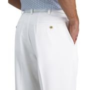 Haggar Men’s Cool 18 PRO® Classic-Fit Waist Flat Front Stretch Dress White B4HP