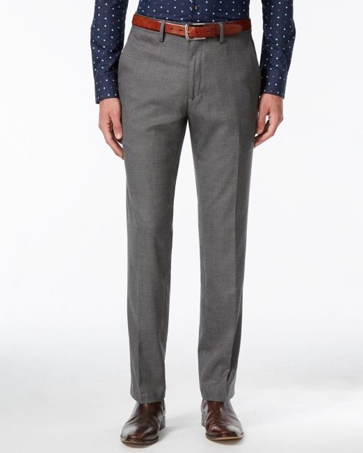 Kenneth Cole Reaction Men's Slim-Fit Stretch Dress Pants Grey KD80038 B4HP 32x32