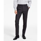 Bar III Men's Skinny-Fit Check Suit Pants Brown Check B4HP $175