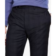 Calvin Klein Men’s Slim-Fit Wool-Blend Stretch Suit Pants Black/Blue B4HP $190