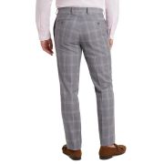 Tallia Men’s Slim-Fit Plaid Wool Suit Separate Pants Grey Brown B4HP 30×30 $175