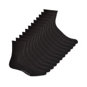 Club Room Men’s Quarter Socks, 12 pack Black OS B4HP