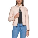 Levi's Women's Faux Leather Latch Collar Racer Jacket Biscotti S B4HP