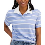 Crave Fame Juniors’ Striped Ruby Shirts B4HP