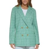 Levi's Women's Double-Breasted Printed Blazer Green L B4HP