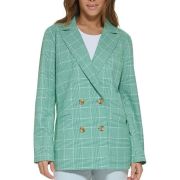 Levi’s Women’s Double-Breasted Printed Blazer Green L B4HP