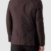 Karl Lagerfeld Paris Men Breasted Herringbone Modern Jacket Blazer Red B4HP $295