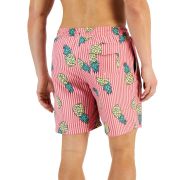 Club Room Men’s Pineapple Stripes Swim Trunks Pink Sky XXL B4HP