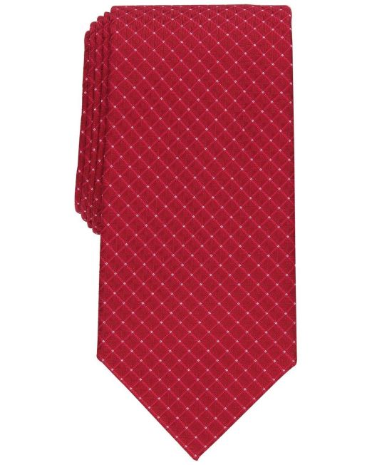 Perry Ellis Men's Bernstein Classic Dot Tie Red OS B4HP