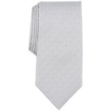 Michael Kors Men's Remson Pin-Dot Tie Silver OS B4HP