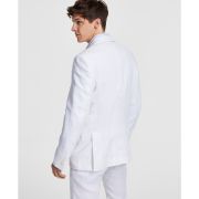 Tommy Hilfiger Men’s Modern-Fit Flex Stretch Linen Suit Jacket White B4HP $360