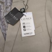 Lauren Ralph Lauren Mens UltraFlex Classic-Fit Tan Linen Sport Coat Tan 48L B4HP