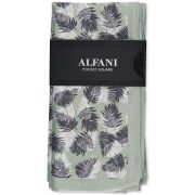 Alfani Men’s Baxley Leaves Pocket Square Mint OS B4HP