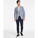 Tommy Hilfiger Men's Modern-Fit Windowpane Sport Coat Blue 38S B4HP $295