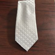 Michael Kors Men’s Remson Pin-Dot Tie Silver OS B4HP